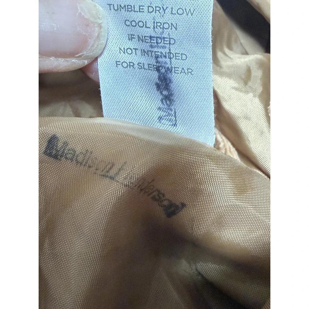 VTG Gymboree Girls Size 5 Coat Tan Corduroy‎ Embroidered Hooded Toggle Buttons